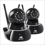 Ul Tech Set of 2 1080p Wireless Ip Cameras - Black - Audio &