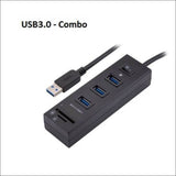 Usb3.0 Hub 3 Port with Switch + Card Reader - Electronics > 