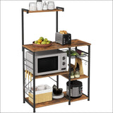 Vasagle Baker’s Rack with Shelves Microwave Stand with Wire 