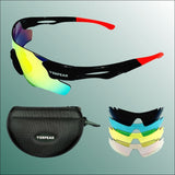Verpeak Sport Sunglasses Type 2 (black Frame with Red End 