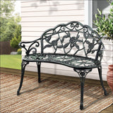 Gardeon Victorian Garden Bench - Green - Furniture > Outdoor