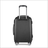 Wanderlite 24inch Lightweight Hard Suit Case Luggage Black -