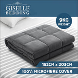 Weighted Blanket Adult 9kg Heavy Gravity Blankets Microfibre