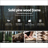 Artiss Wooden Bed Frame Single Size Mattress Base Pine 