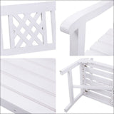 Gardeon Wooden Garden Bench 3 Seat Patio Furniture Timber 
