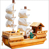 Wooden Pirate Ship - Baby & Kids > Toys