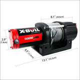 X-bull Electric Winch 12v 5000lbs Wireless 15.2m Steel Cable