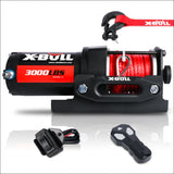 X-bull Electric Winch 12v Wireless 3000lbs/1360kg Synthetic Rope Boat Atv 4wd